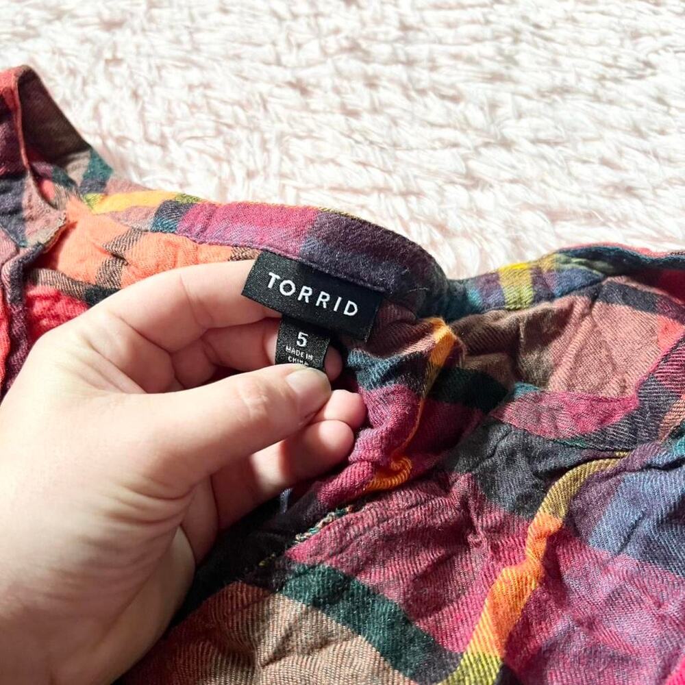 Torrid Plaid Autumn Cozy Chic Indie Country Rustic Orchard Classic Tshirt‎ Dress - Picture 5 of 5